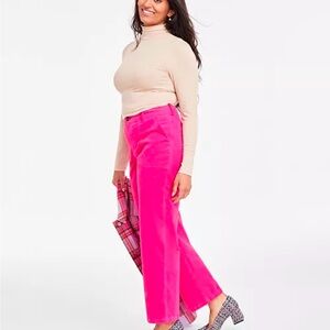 Hot pink corduroy pants